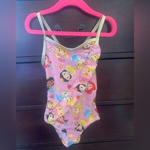 Girl princesses swimsuit.